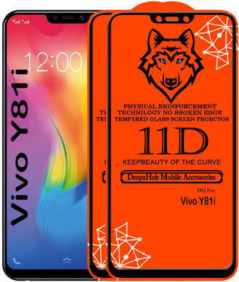 DeepzHub Edge To Edge Tempered Glass for Vivo Y81i(Pack of 2)