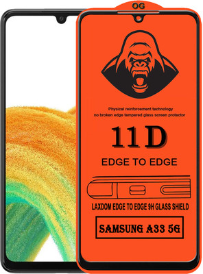 Laxdom Edge To Edge Tempered Glass for SAMSUNG GALAXY A33 5G(Pack of 1)