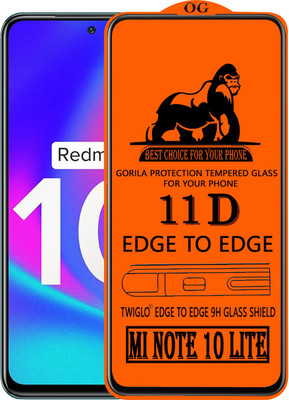 TWIGLO Edge To Edge Tempered Glass for REDMI NOTE 10 LITE(Pack of 1)