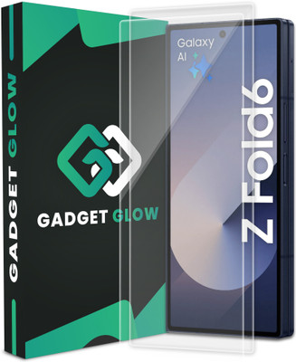Gadget Glow Edge To Edge Tempered Glass for Samsung ZFold 6 5G, Samsung Galaxy ZFold 6 5G, Samsung Z Fold6, Crystal Clear Glass(Pack of 2)