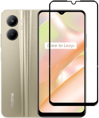 Caseline Edge To Edge Tempered Glass for realme c33 ,Realme c33 ,Realme C33(Pack of 1)
