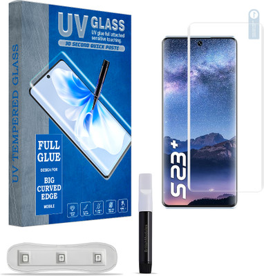 tombik Edge To Edge Tempered Glass for itel S23 Plus Front Curve UV Tempered Glass Guard Screen Protector(Pack of 1)