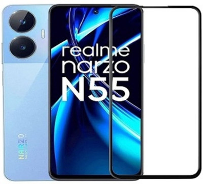 RCHJV Edge To Edge Tempered Glass for realme Narzo N55(Pack of 1)