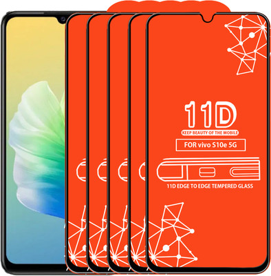 Qyist Edge To Edge Tempered Glass for Vivo S10E 5G(Pack of 5)