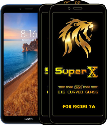 PFOAM Edge To Edge Tempered Glass for REDMI 7A(Pack of 2)