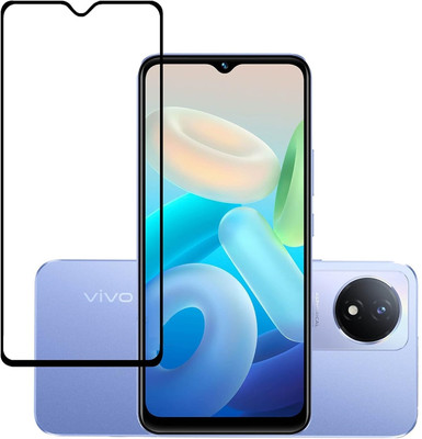 Evett Edge To Edge Tempered Glass for Vivo Y02 Premium High Quality(Pack of 1)
