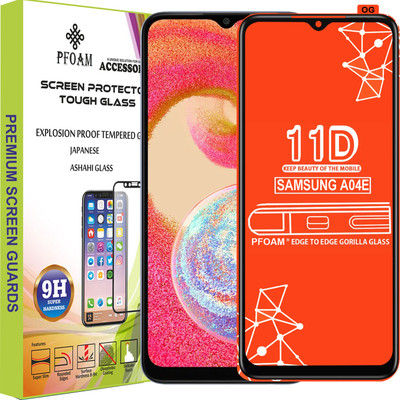 PFOAM Edge To Edge Tempered Glass for SAMSUNG GALAXY A04E(Pack of 1)