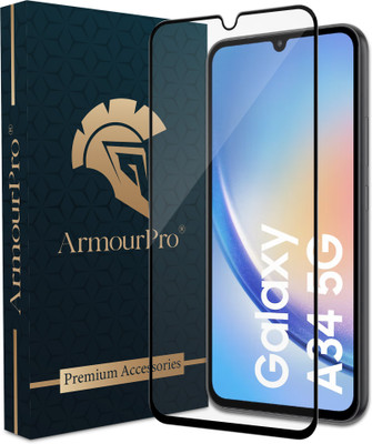 ArmourPro Edge To Edge Tempered Glass for Samsung Galaxy A34 5G, Samsung A34 5G, Samsung A34 5G, Samsung Galaxy A34(Pack of 1)