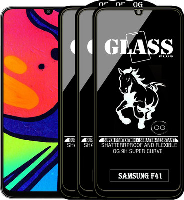 PFOAM Edge To Edge Tempered Glass for SAMSUNG GALAXY F41(Pack of 3)