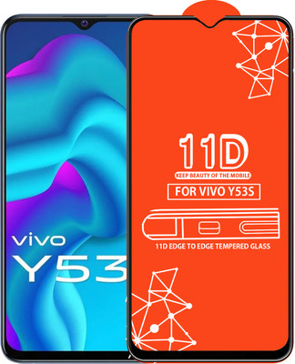Qyist Edge To Edge Tempered Glass for Vivo Y53S(Pack of 1)