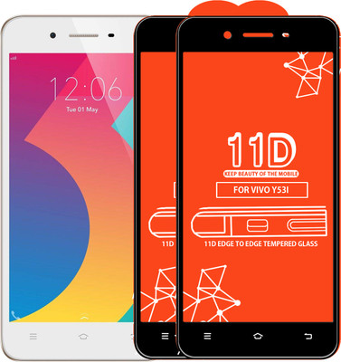 Qyist Edge To Edge Tempered Glass for Vivo Y53I(Pack of 2)