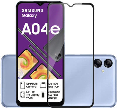 HUPSHY Edge To Edge Tempered Glass for SAMSUNG Galaxy A04e(Pack of 1)