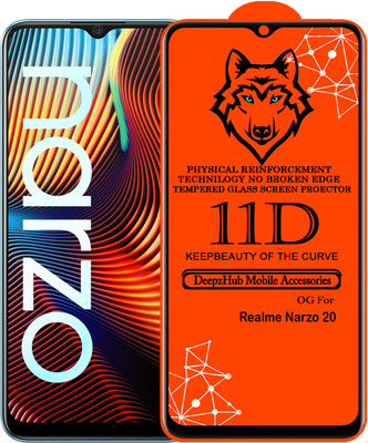 DeepzHub Edge To Edge Tempered Glass for Realme Narzo 20(Pack of 1)