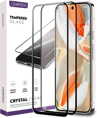 CZARTECH Edge To Edge Tempered Glass for Google Pixel 9 5G(Pack of 2)