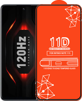Roxel Edge To Edge Tempered Glass for Infinix Note 11S(Pack of 1)