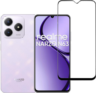 SPRITZEN Edge To Edge Tempered Glass for Realme Narzo N63(Pack of 1)