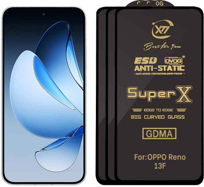 GDMA Edge To Edge Tempered Glass for OPPO RENO 13F(Pack of 3)