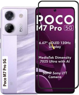 iCopertina Edge To Edge Tempered Glass for Poco M7 Pro 5G(Pack of 1)