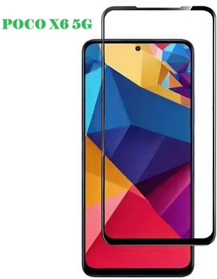 LIKEDESIGN Edge To Edge Tempered Glass for POCO X6 5G(Pack of 1)