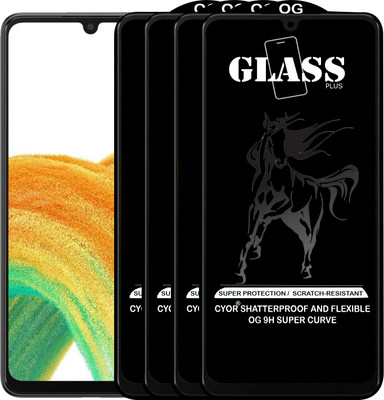 CYOR Edge To Edge Tempered Glass for SAMSUNG A33 5G(Pack of 4)