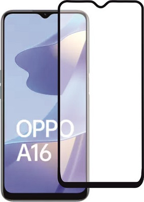 M A ZONE Edge To Edge Tempered Glass for OPPO A16(Pack of 1)