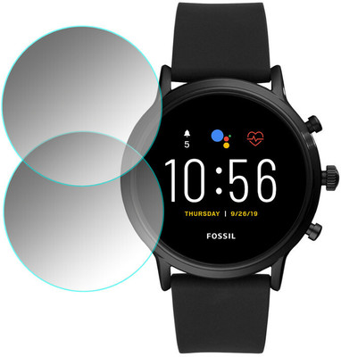 YCHROZE Edge To Edge Tempered Glass for FOSSIL GEN 5(Pack of 2)
