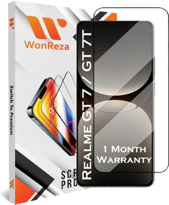 WonReza Edge To Edge Tempered Glass for Realme GT 7, Realme GT 7T 5G(Pack of 1)