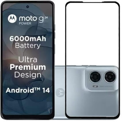 VISHZONE Tempered Glass Guard for MOTOROLA g24 Power(Pack of 1)