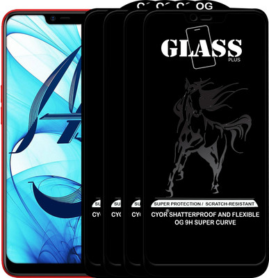 CYOR Edge To Edge Tempered Glass for OPPO A5(Pack of 4)