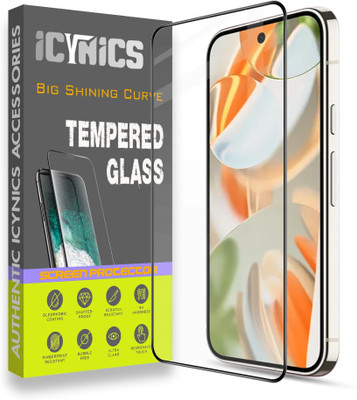 ICYNICS Edge To Edge Tempered Glass for Google Pixel 9 Pro 5G, Anti-Fingerprint, Waterproof, Oil-resistant, Bubble-Free, Anti-Static, Scratch Resistant Full Coverage with Wooden box to ensure safety(Pack of 1)