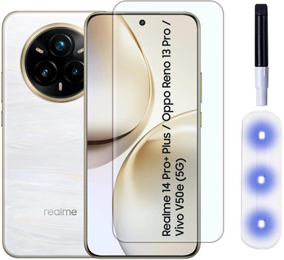 Caseline Edge To Edge Tempered Glass for realme 14 Pro Plus 5G(Pack of 1)