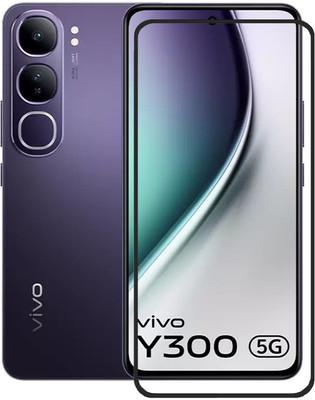 BRENZZ Edge To Edge Tempered Glass for Vivo Y300 5G, vivo y300 5G, Vivo Y300(Pack of 1)