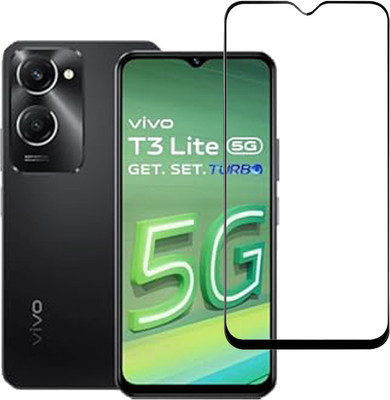 SPRITZEN Edge To Edge Tempered Glass for Vivo T3 Lite 5G(Pack of 1)