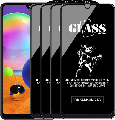 Qyist Edge To Edge Tempered Glass for SAMSUNG GALAXY A31(Pack of 4)