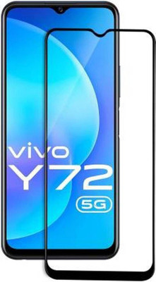 DMJHP Edge To Edge Tempered Glass for Vivo Y72 5G(Pack of 1)