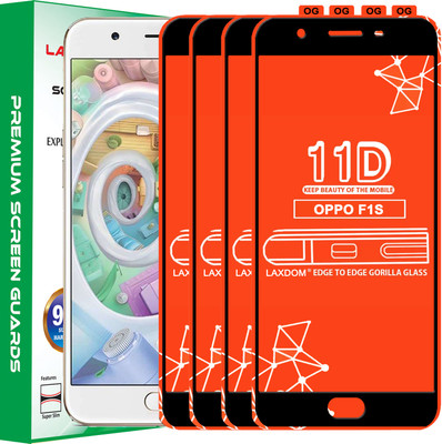 Laxdom Edge To Edge Tempered Glass for Oppo F1s(Pack of 4)