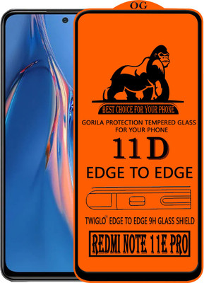 TWIGLO Edge To Edge Tempered Glass for REDMI NOTE 11E PRO(Pack of 1)