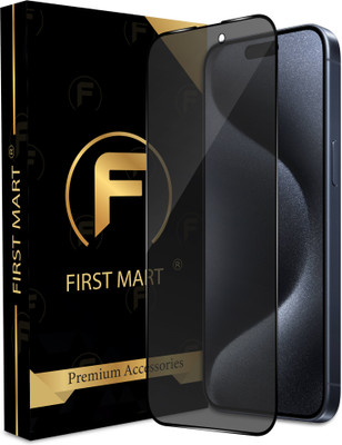 FIRST MART Edge To Edge Tempered Glass for iPhone 15 Pro Max, Apple iPhone 15 Pro Max, Apple 15 Pro Max, Privacy Anti Spy Protection(Pack of 1)