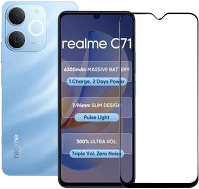Hyper Edge To Edge Tempered Glass for Realme C71(Pack of 1)