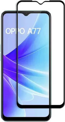 VISHRN Edge To Edge Tempered Glass for OPPO A77(Pack of 1)