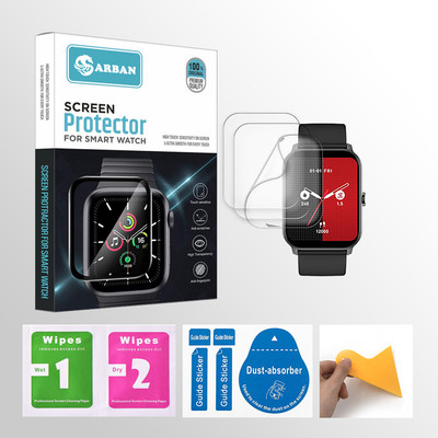 ARBAN Edge To Edge Tempered Glass for Gizmore 910 Ultra 1.69 inch Smartwatch 3 PROTECTOR + 3 WIPES + 3 DUST REMOVAL STICKER + 1 WIPER(Pack of 3) ARBAN Edge To Edge Tempered Glass for Gizmore 910 Ultra 1.69 inch Smartwatch 3 PROTECTOR + 3 WIPES + 3 DUST REMOVAL STICKER + 1 WIPER(Pack of 3)