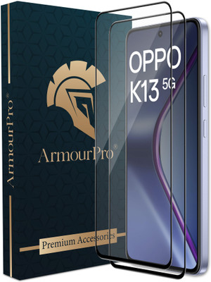 ArmourPro Edge To Edge Tempered Glass for OPPO K13, OPPO K13 5G, K13 5G(Pack of 2)