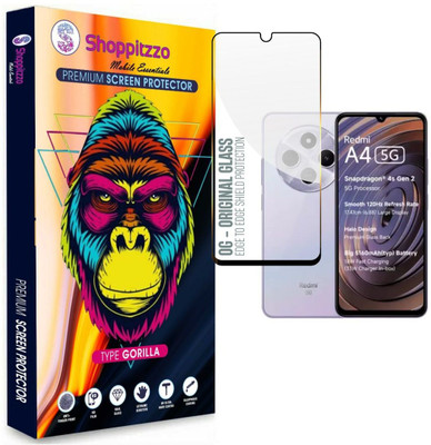 Shoppitzzo Edge To Edge Tempered Glass for Xiaomi Redmi 14C 5G|Redmi A4 5G|Poco C75 (6.88 Inch)**NeoShield**Millitary Grade-Anti Explosion-Tempered Glass/Full Screen Coverage-Edge to Edge/9H Hardness/With Easy Installation Kit(Pack of 1)