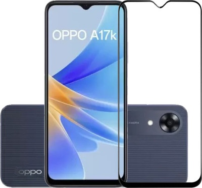 BRENZZ Edge To Edge Tempered Glass for OPPO A17K(Pack of 1)