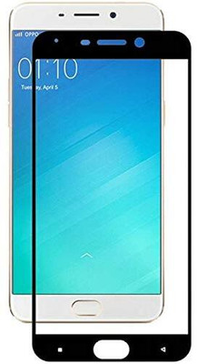 1DOLLAR Edge To Edge Tempered Glass for Oppo F1-Gorilla Glass with Curved Edges and 9H Hardness(Pack of 1)