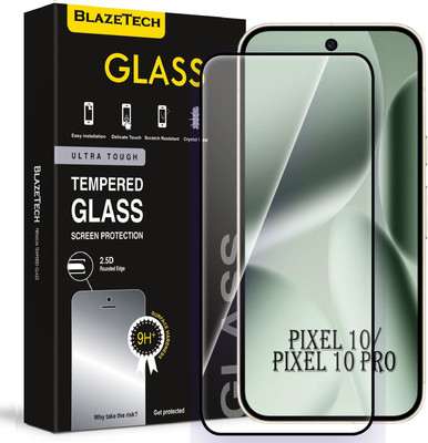 BlazeTech Edge To Edge Tempered Glass for Google Pixel 10 Pro 5G, Pixel 10 Pro 5G(Pack of 1)