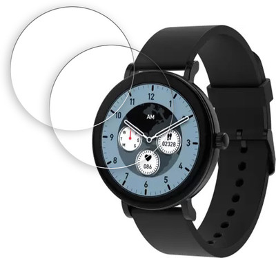 SOMTONE Edge To Edge Tempered Glass for Maxima Max Pro Charm 1.32 inch SMARTWATCH SCREEN GUARD(Pack of 2)