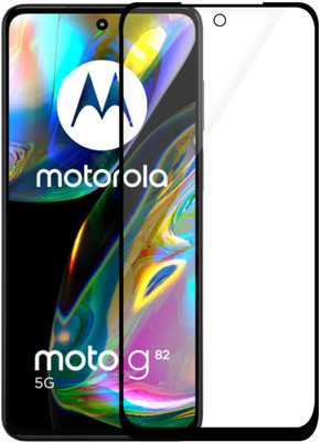 HUPSHY Edge To Edge Tempered Glass for MOTOROLA g82 5G, MOTO g82 5G(Pack of 1)