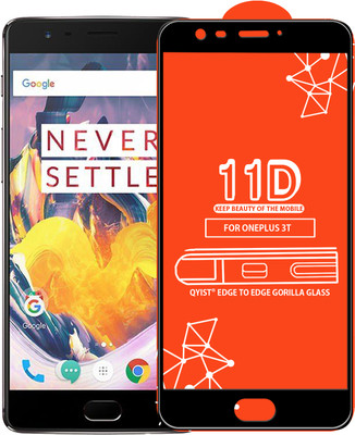 Qyist Edge To Edge Tempered Glass for OnePlus 3T(Pack of 1)