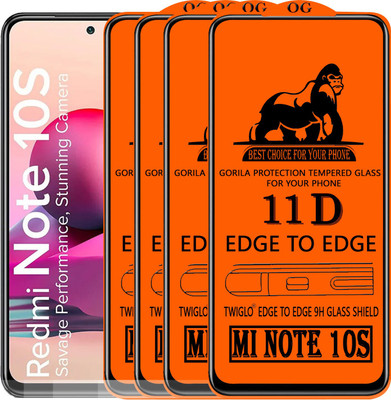 TWIGLO Edge To Edge Tempered Glass for REDMI NOTE 10S(Pack of 4)